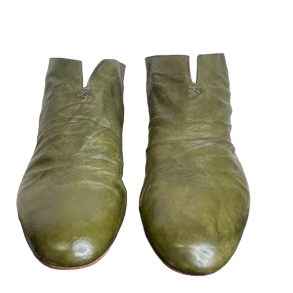 Fiorentini + Baker Shoes - Fiorentini + Baker Green Leather Good Year Lavorazione Slip On Women 41 EU